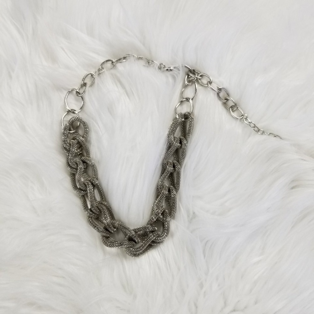 Silver Chain Link Necklace